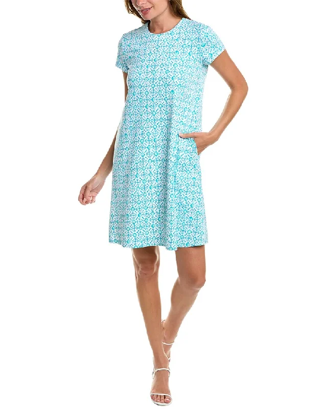 Stock Clearance J.McLaughlin Cap Sleeve Swing Catalina Cloth Mini Dress