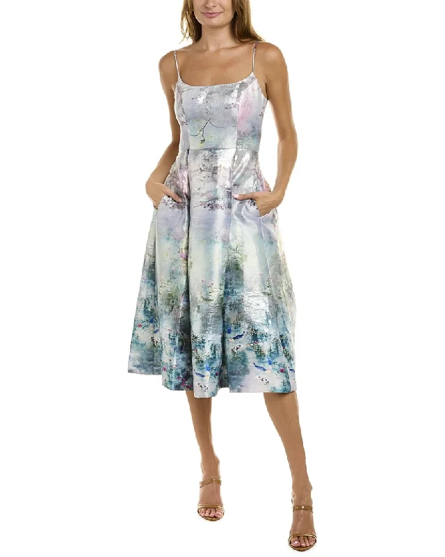 Final Clearance ML Monique Lhuillier Jacquard Midi Dress