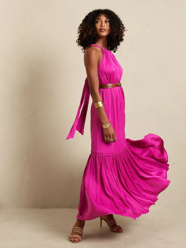 Members Only Halter Maxi Dress