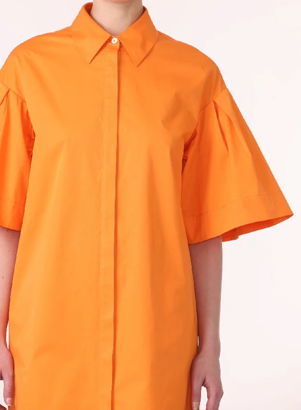 Crazy Deals Balloon Sleeve Shirt Dress