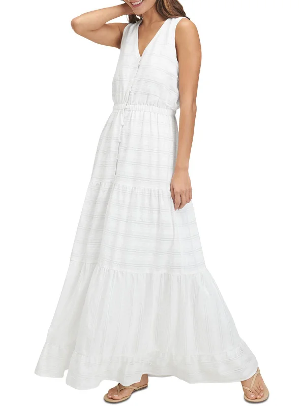 Price Meltdown Northstar Womens Cotton Tiered Maxi Dress
