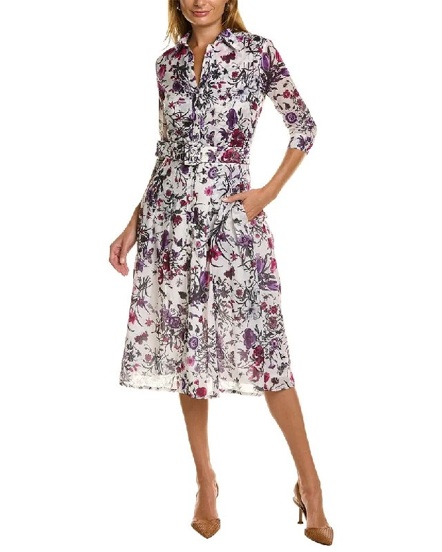 Buy More, Save More Samantha Sung Audrey 3 Silk Shirtdress