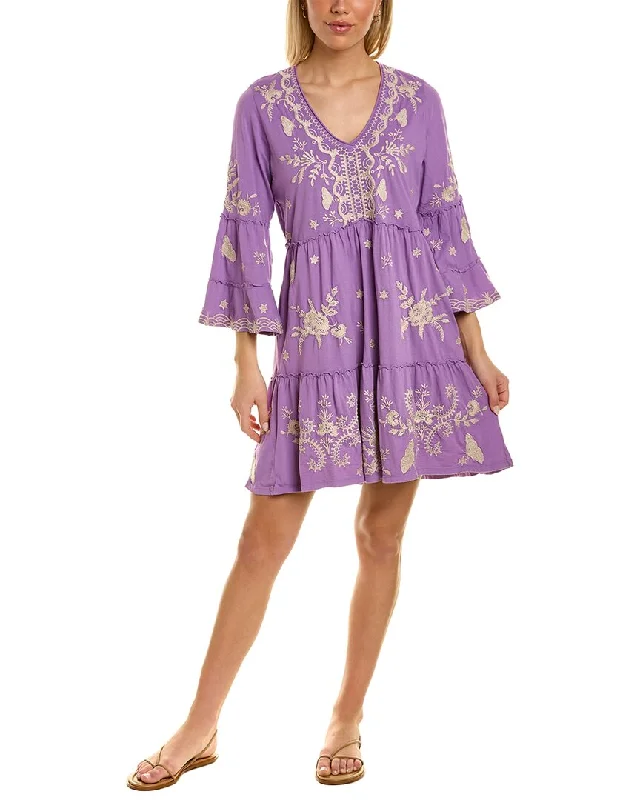 Steals and Deals Johnny Was Arzella Knit Easy Tiered Dress