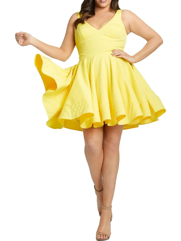 Massive Deals Womens Cocktail Short Fit & Flare Dress