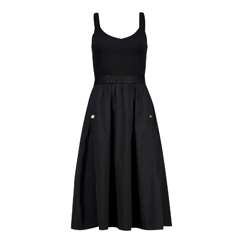 Take Advantage ZORA BLACK BALLERINA MIDI DRESS