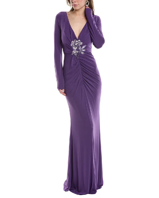 Overstock Sale Marchesa Notte Jersey Drape Gown