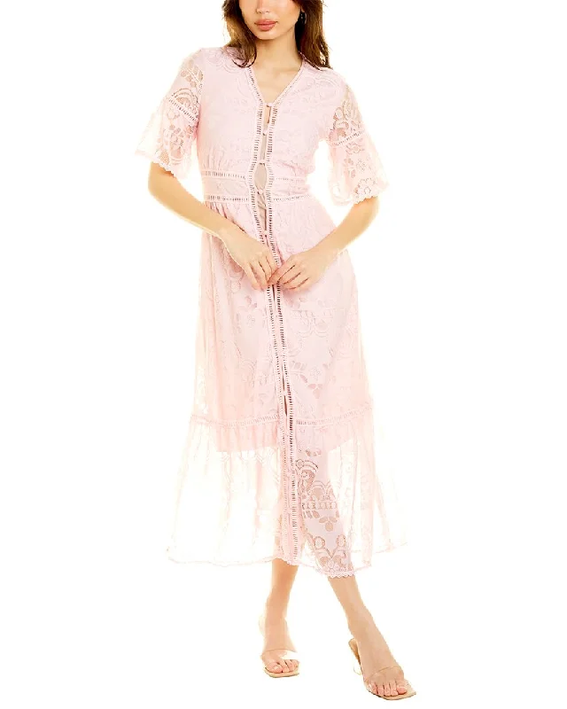 Closeout To My Lovers Lace Maxi Dress