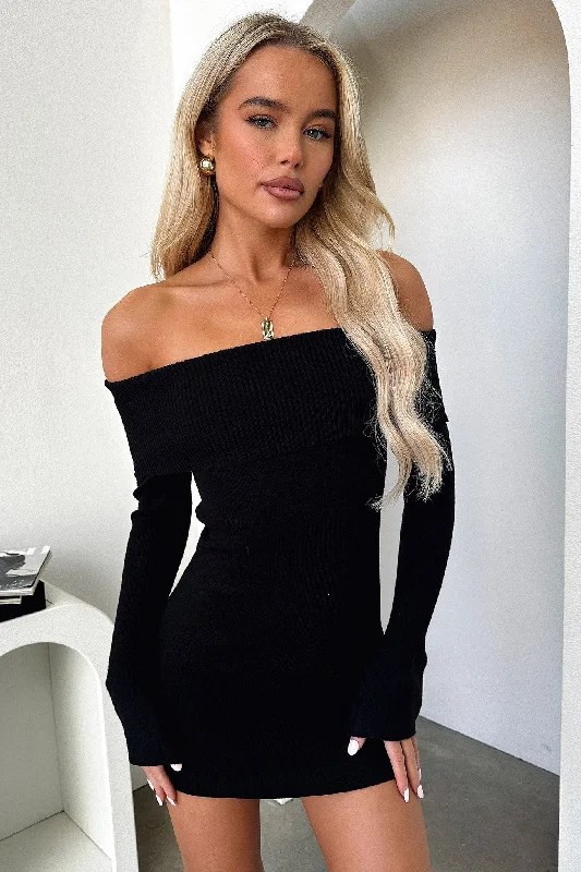 Seasonal Clearance Aaliyah Mini Dress - Black