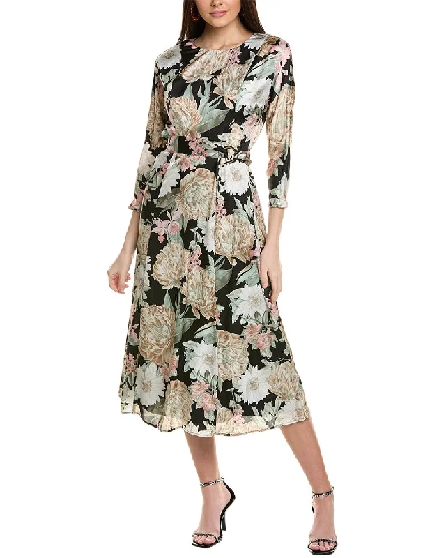 Incredible Offers Anne Klein Dolman Sleeve Midi Dress
