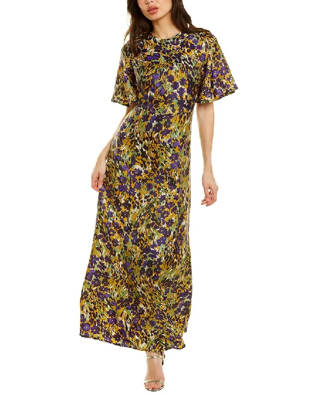 Weekend Deal J.McLaughlin Giovanna Silk-Blend Maxi Dress