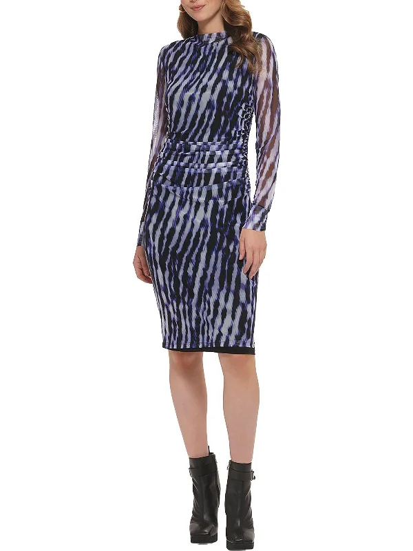 Savings Spectacular Womens Printed Knee-Length Sheath Dress