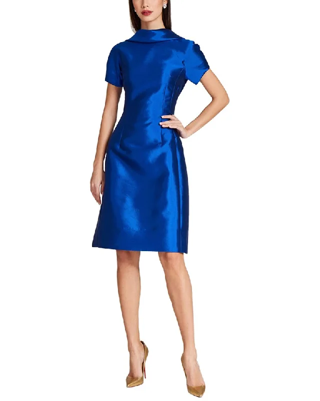 The Best Prices Teri Jon by Rickie Freeman Special Occasion Short Silk-Blend Dress