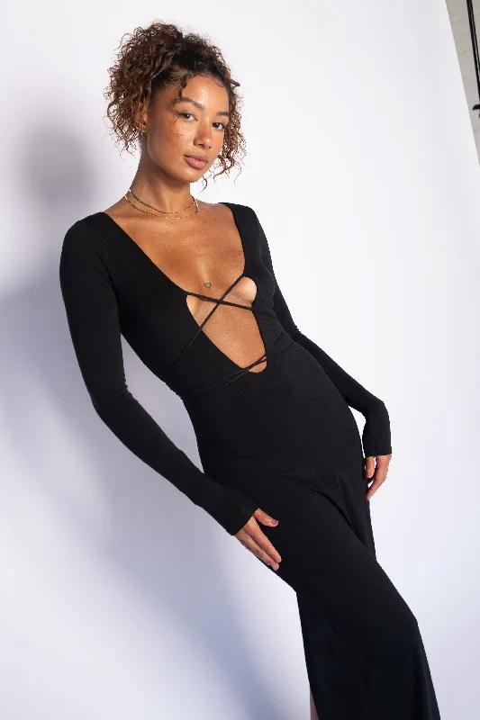 Price Drop Alert Catherine Maxi Dress Jersey - Black