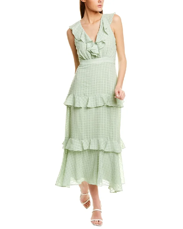 Mega Sale Taylor Tiered Ruffle Midi Dress