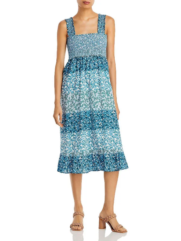 Deep Discounts RUMI Womens Cotton Floral Sundress