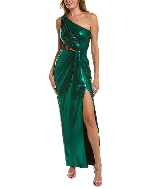 Value Deals Marchesa Notte Foiled Gown