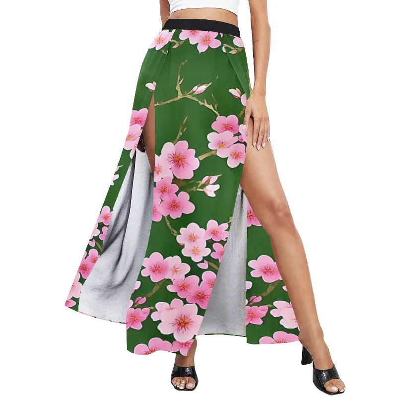 Great Deals Women's High Slit Long Beach Dress (S40)