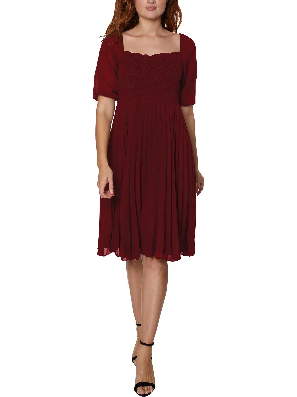Exclusive Access Womens Sheer Mid Calf Shift Dress