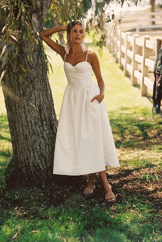 Low Prices Aurora Dress - White Eyelet