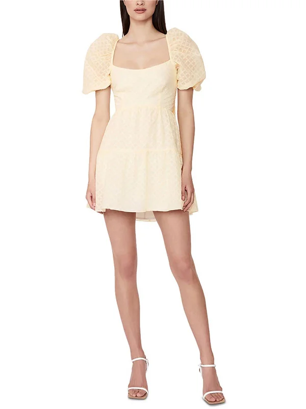 Limited Availability Womens Checkered Mini Shift Dress