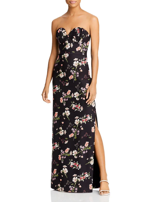 Quick Sale Womens Floral Print Maxi Evening Dress
