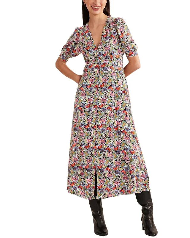 Shop and Save Boden Satin Midi Tea Dress
