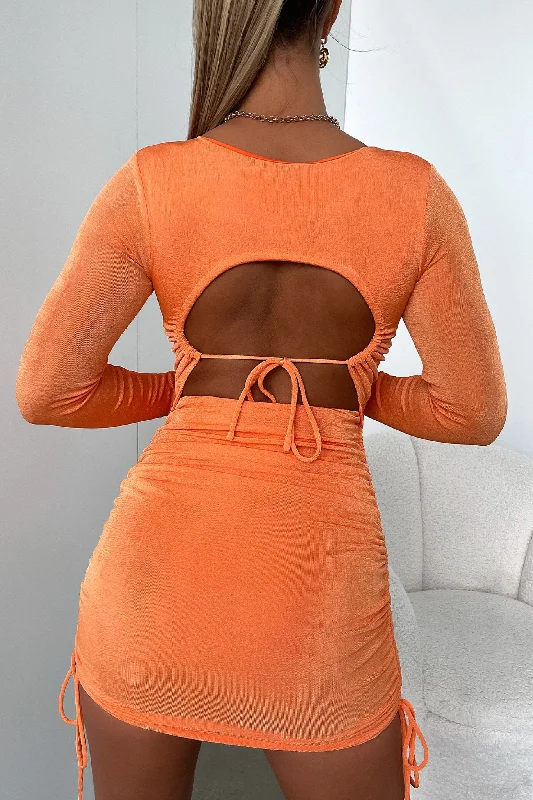 Grand Opening Sale Kashvi Dress - Orange