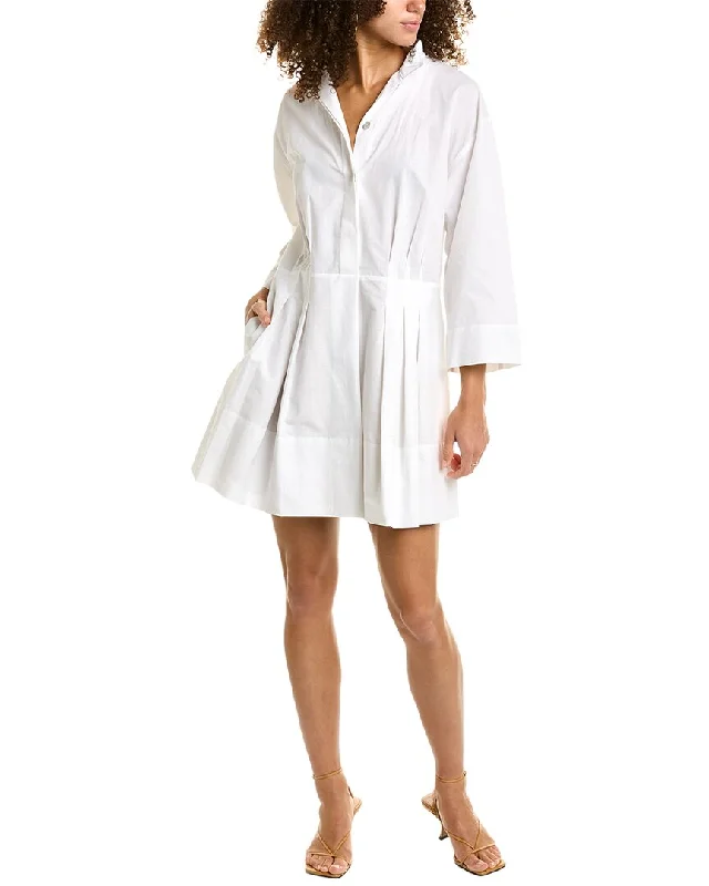 Season Finale Sale Vince Fitted Band Collar Mini Dress