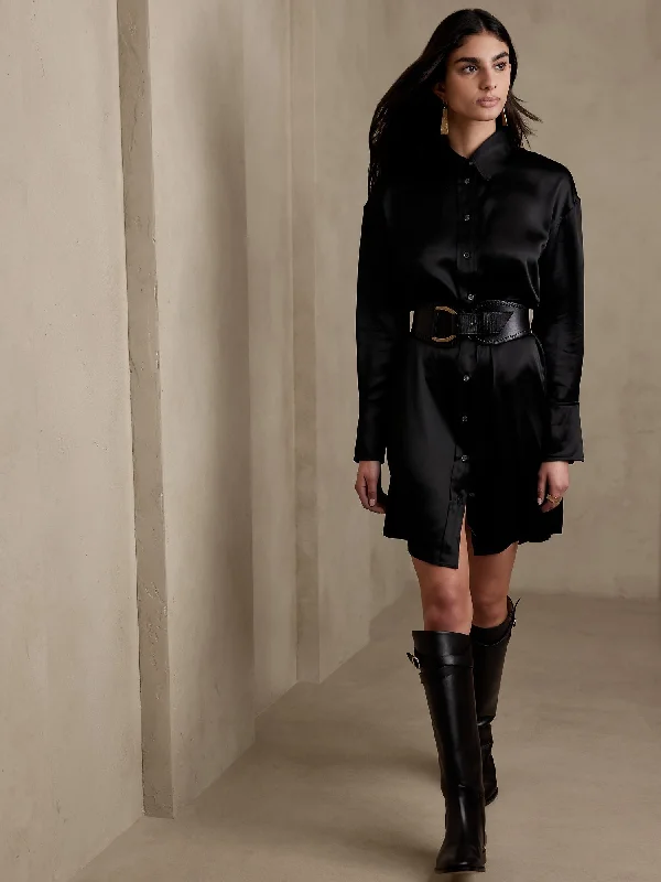 Major Savings Muse Silk Shirtdress