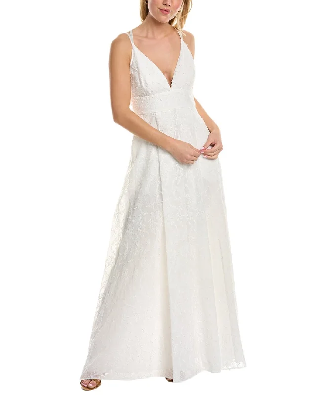 Grand Opening Sale Aidan by Aidan Mattox Embroidered Ball Gown