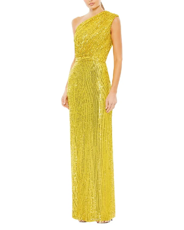 Stock Up and Save Mac Duggal Column Gown