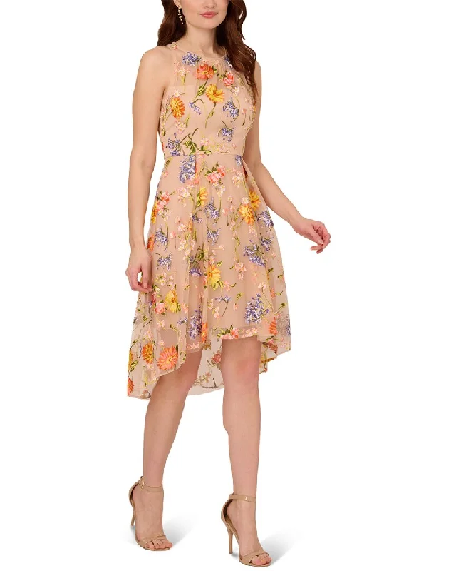 Seasonal Sale Adrianna Papell Embroidery Midi Dress