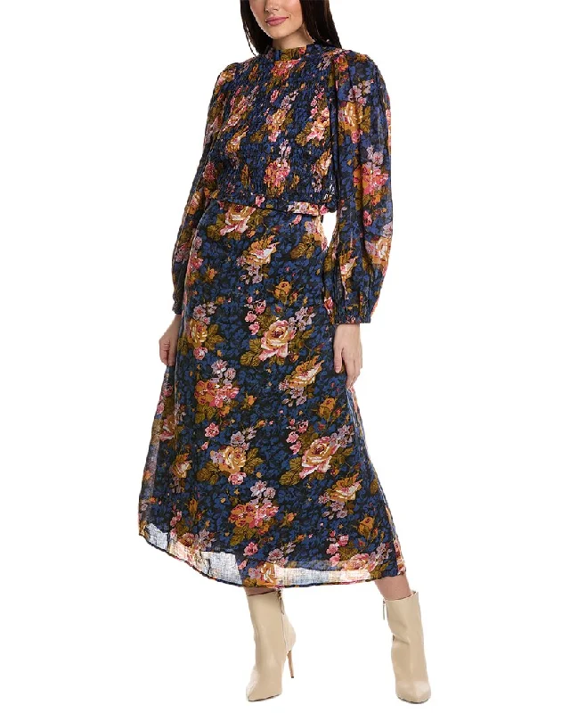 Incredible Offers SEA NY Ines Floral Smocked Dress