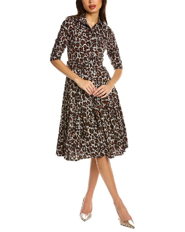 Discount Days Samantha Sung Patricia Wool & Silk-Blend Shirtdress