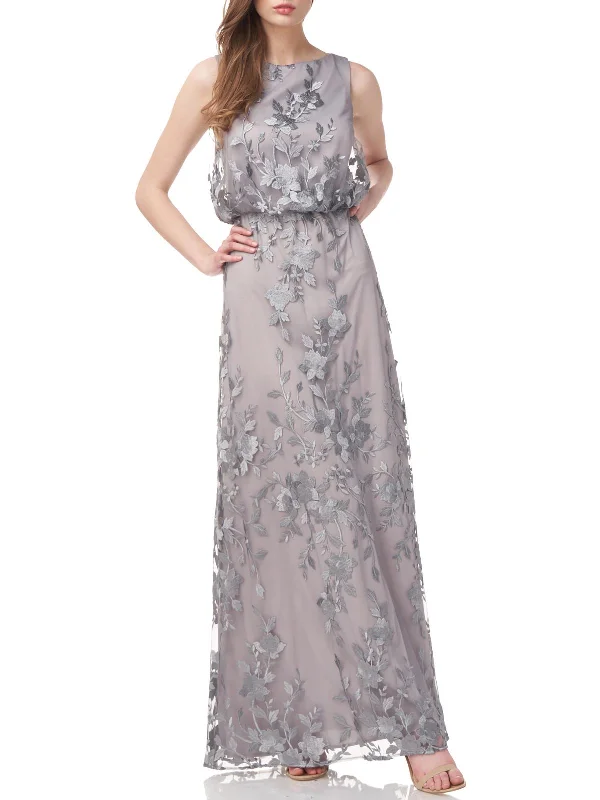 Customer Appreciation Sale Womens Blouson Maxi Evening Dress