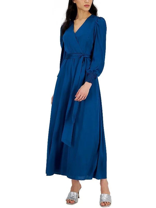 Price Drop Alert Womens Puff Sleeve Long Maxi Dress
