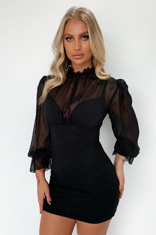 Super Bargain Edna Dress - Black