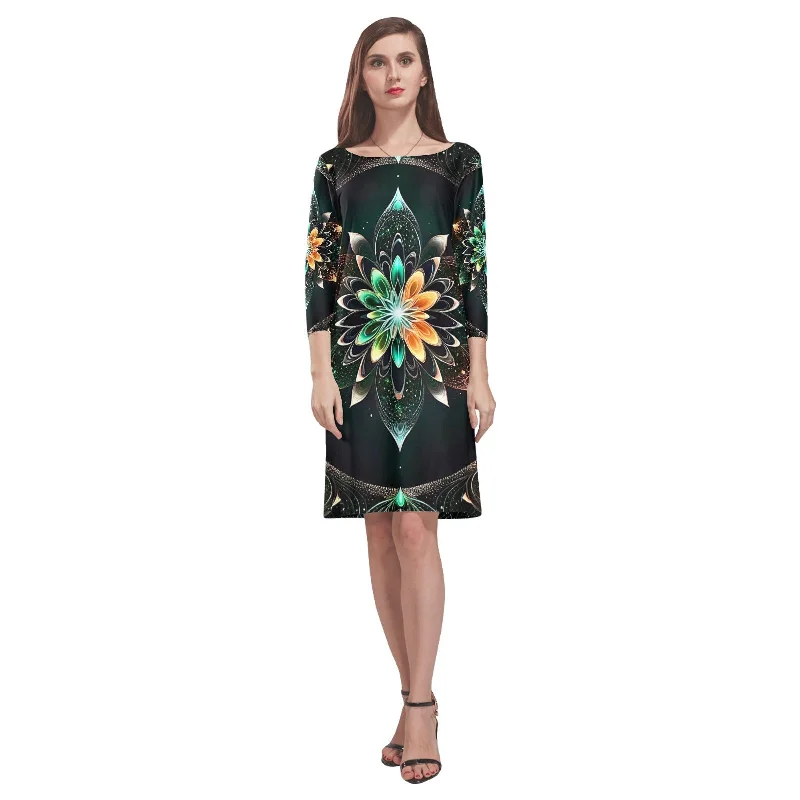 Low Prices Women's Loose Round Neck Dress (Model D22)