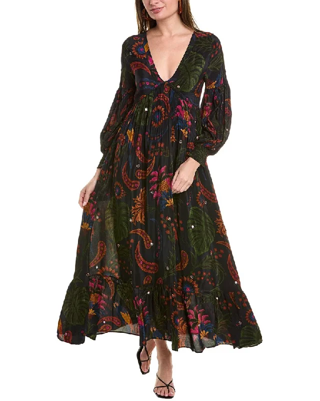 Year-End Sale FARM Rio Tropical Tapestry Maxi Dress