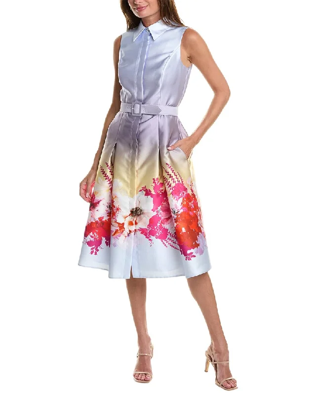 Clearance Event Teri Jon by Rickie Freeman Gazar Shirtdress