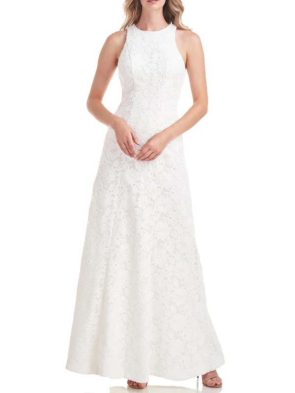 Hurry In Maurena Womens Lace Maxi Evening Dress