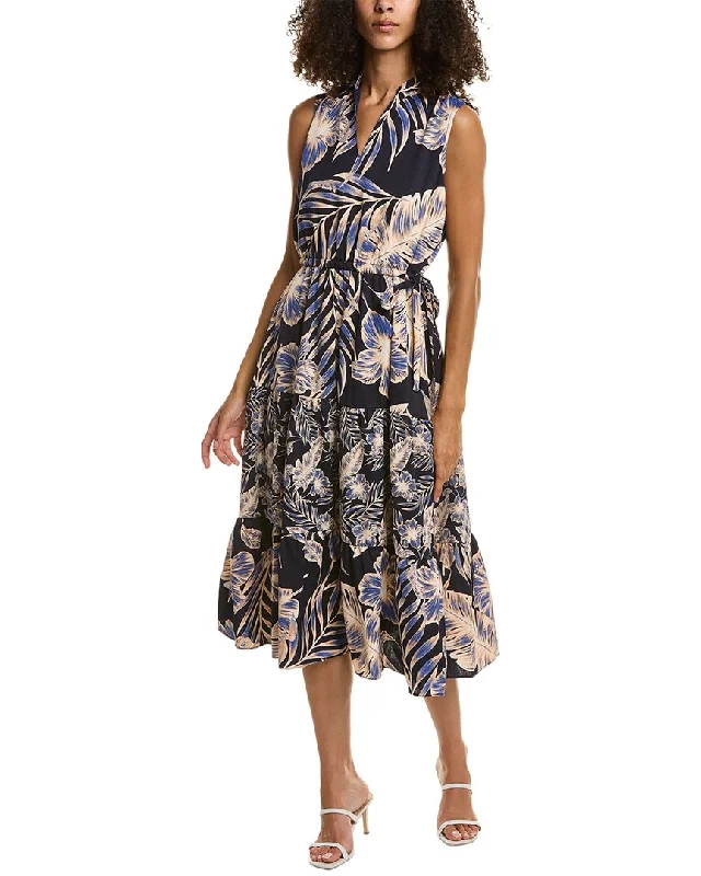 Anniversary Sale Anne Klein Dobby Tiered Dress
