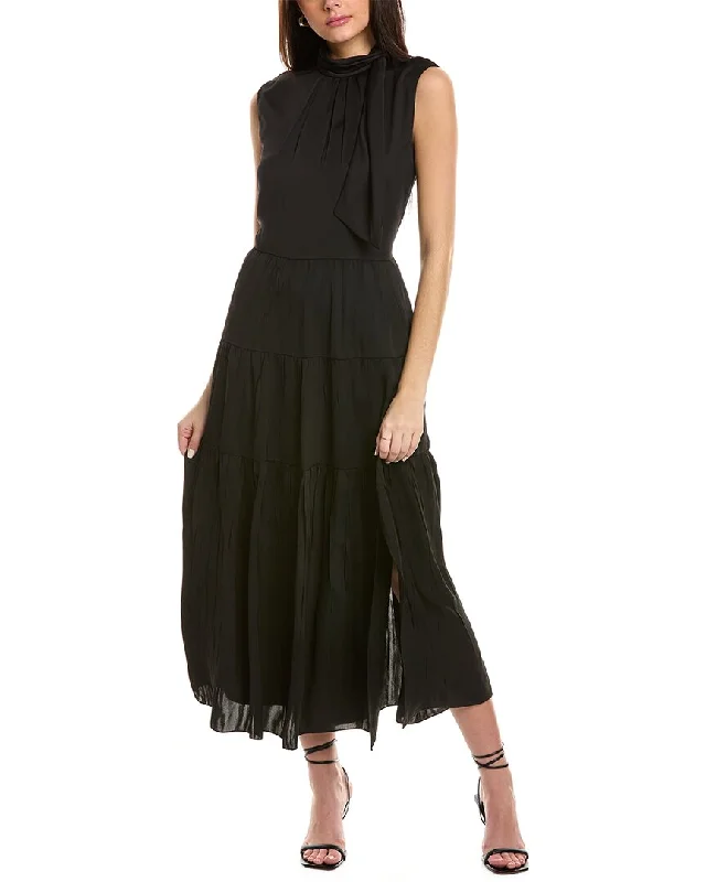 Special Offer Theory Tiered Midi Dress