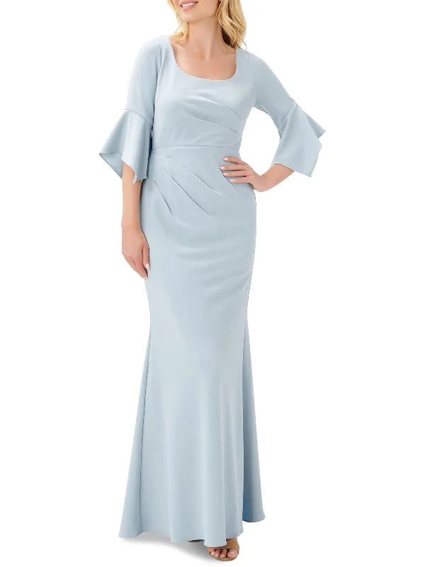 Price Break Womens Crepe Maxi Evening Dress