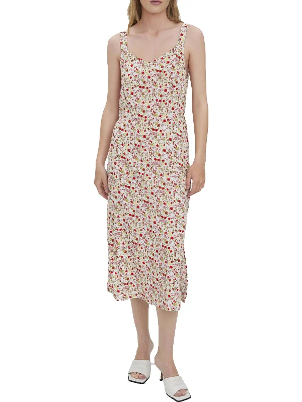 Low Prices Womens Floral Mid-Calf Midi Dress