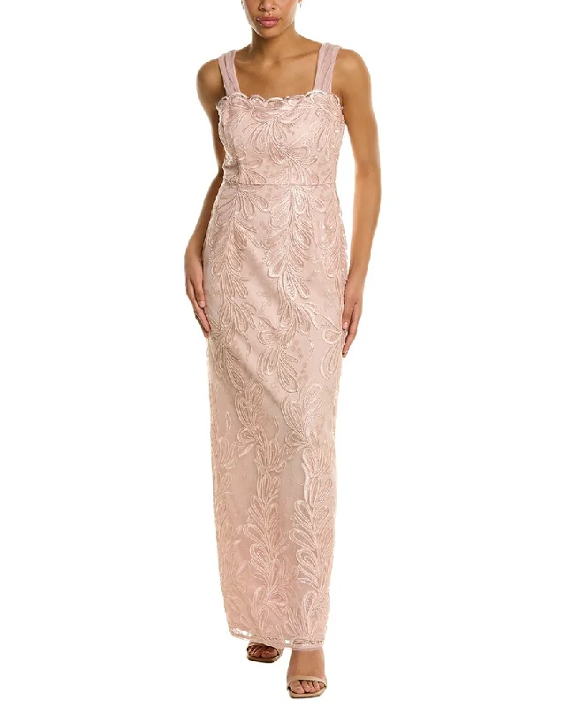 Overstock Sale Adrianna Papell Slim Column Maxi Dress