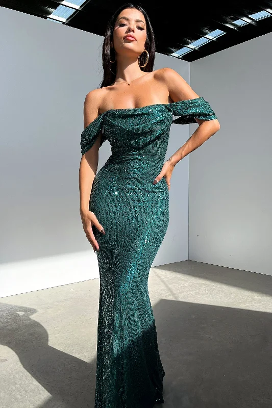 The Best Prices Nara Maxi Dress - Emerald
