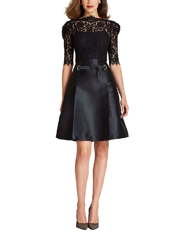 Special Price Teri Jon by Rickie Freeman Special Occasion Short Silk-Blend Dress