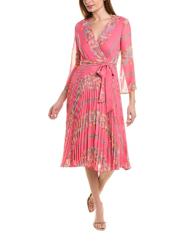 Super Deal MAISON TARA Printed Chiffon Maxi Dress