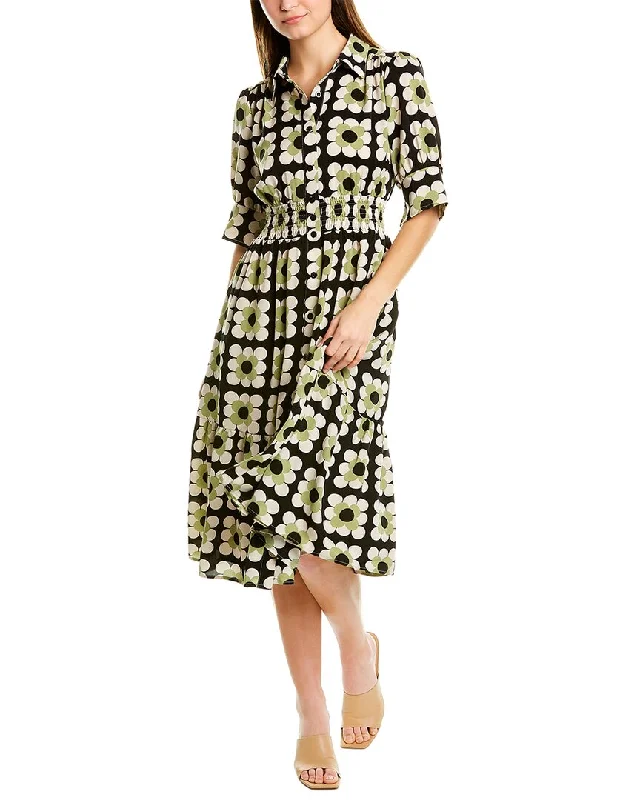 Don't Wait Gracia Floral Shirtdress